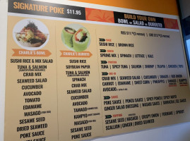 Poke Sushi Roll menu