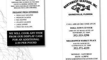 Northwest Seafood Inc. menu