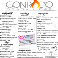 Conrado Brasa menu