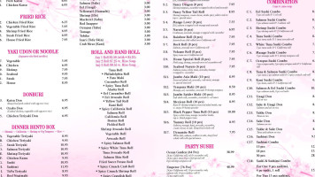 Tokyo Grill menu