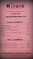 Kirala 2 menu