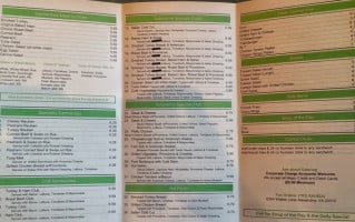 Sophia's Deli menu