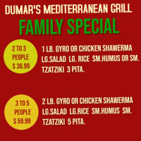 Dumar's Mediterranean Grill food