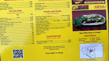 Dazzle Dogs Plus menu