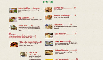 El Camino Real menu