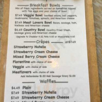 Rossi's Side Street Cafe menu