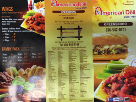 American Deli menu