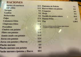 A Bodeguina menu