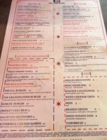 The Grandstander menu