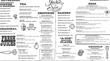 Jackie And Son menu