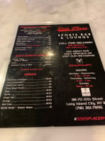 Zoe's Place menu