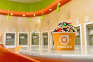 Orange Leaf Frozen Yogurt food