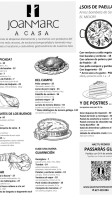 Joan Marc menu