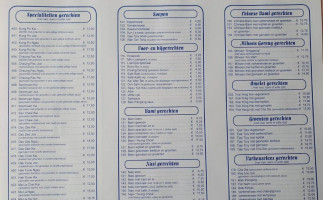 Ho Wah Vaassen menu