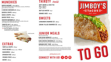 Jimboy's Tacos menu