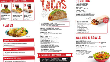 Jimboy's Tacos menu