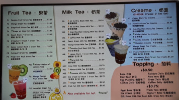 Mr Mrs Tea House menu