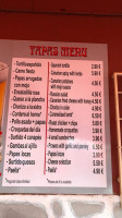 Happy Tapa Los Abrigos menu