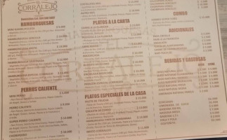 Hamburguesas El Corralejo menu