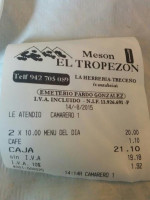Meson El Tropezon menu