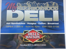 My Neighborhood Deli menu