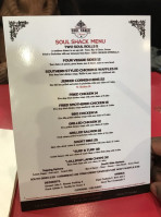 The Soul Shack menu