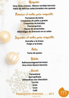 El Mosset De L'albir menu