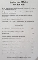 Gasthof Weinzettl menu