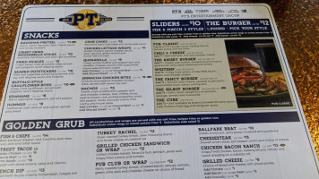 Pt's Gold menu