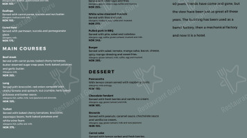 Baren, Maritim Hotell menu