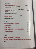 Ippi Marina menu