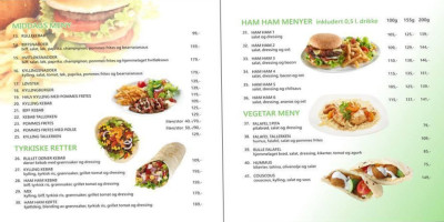 Ham Ham menu
