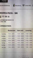 Peppes Pizza Ski Storsenter menu