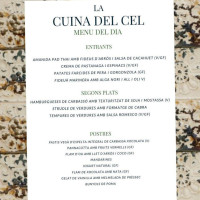 La Cuina Del Cel menu