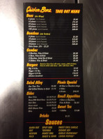 Chicken Bonz menu