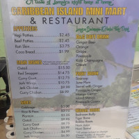 Caribbean Island menu