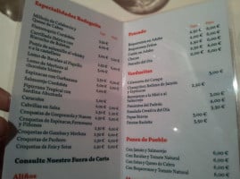 Bodeguita Romero De Torres menu