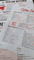 The Sicilian Butcher menu