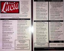 Mamma Lucia menu