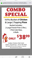 Golden Chicken Carry-out Service menu