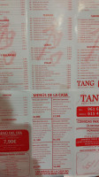 Chino Tang menu