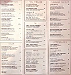 Cosmopolitan Cafe menu