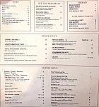 Cosmopolitan Cafe menu