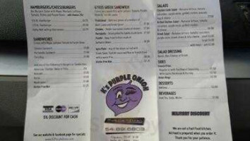 K'z Purple Onion menu