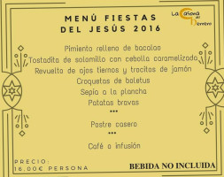 La Casona Del Herrero menu