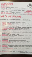 Pizza And Roll menu