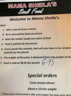 Mama Sheila's House Of Soul menu