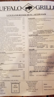 Buffalo Grille menu