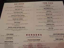 The Tip Tap Room menu