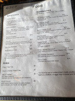 The Westbury Inn menu